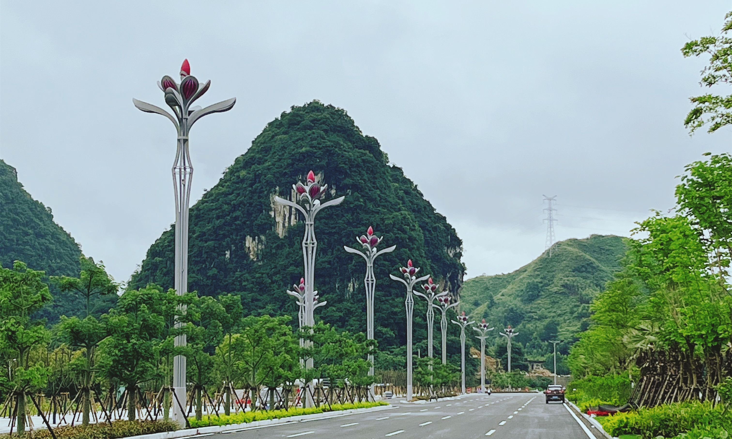 廣西河池 | “點(diǎn)亮”金山大道，“照亮”千家萬(wàn)戶(hù)
